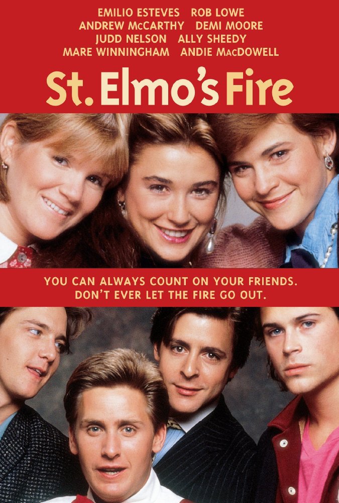 Szent Elmo tüze, St. Elmo’s Fire, 1985.