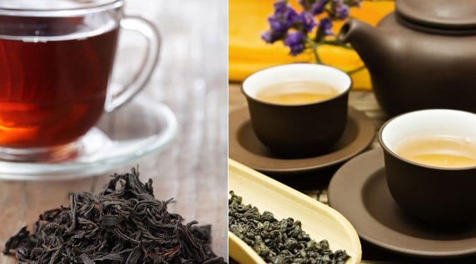 A zöld és fekete tea közti 6 fő különbség