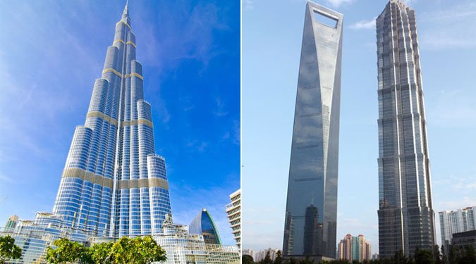 Az építészet remekei: óriási toronyépületek a világban