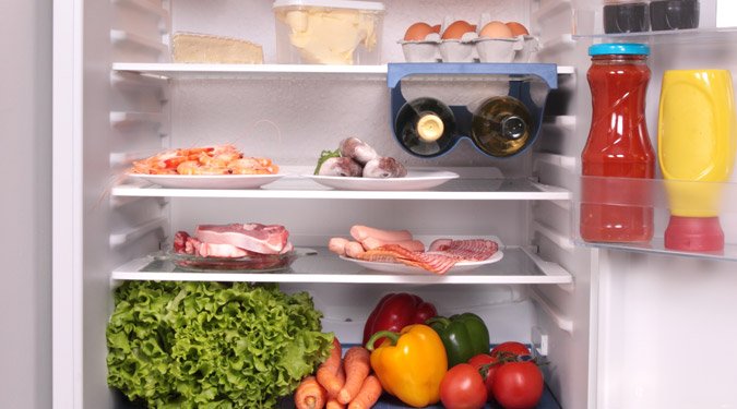 Egészséges táplálkozás és fogyás a hűtőszekrény újratöltésével