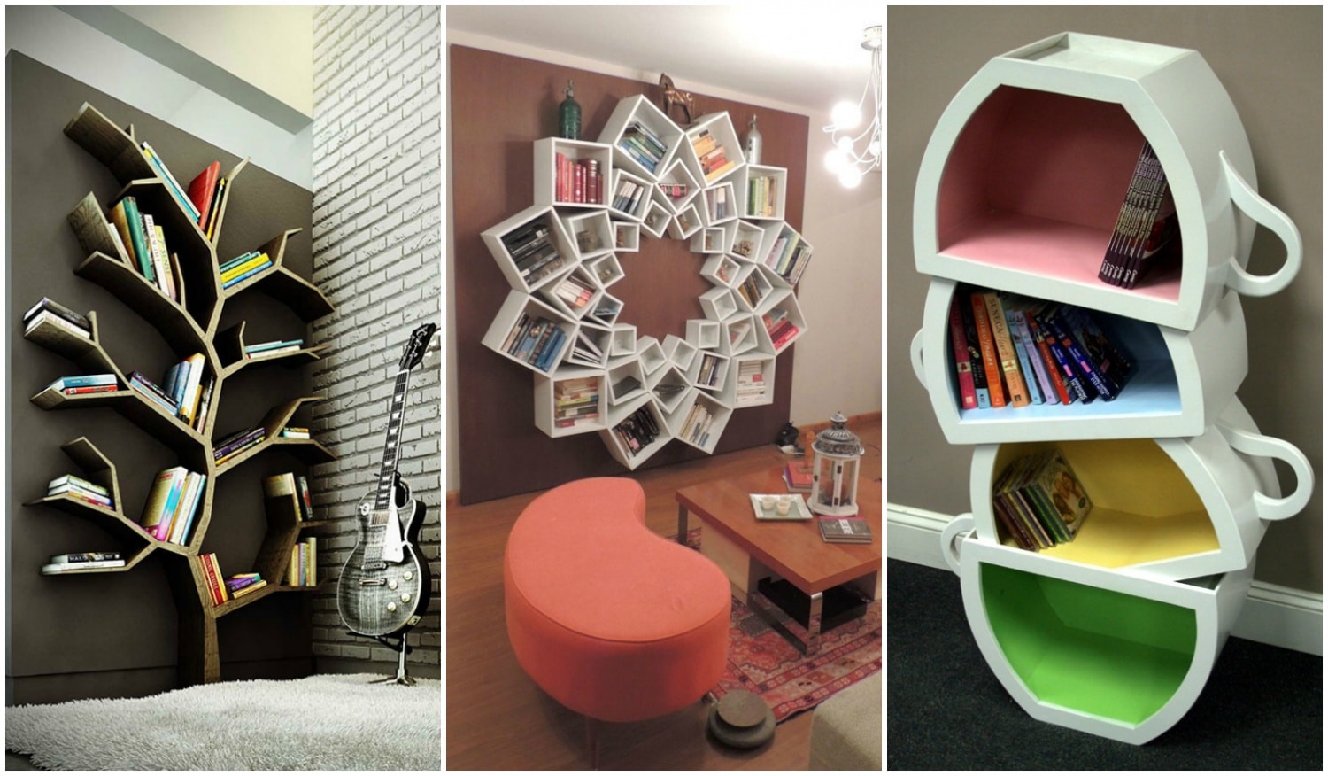 10 kreatív könyvespolc, amit azonnal akarsz a lakásodba
