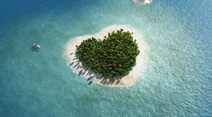 Lenyűgöző szív alakú szigetek és tavak a nagyvilágban