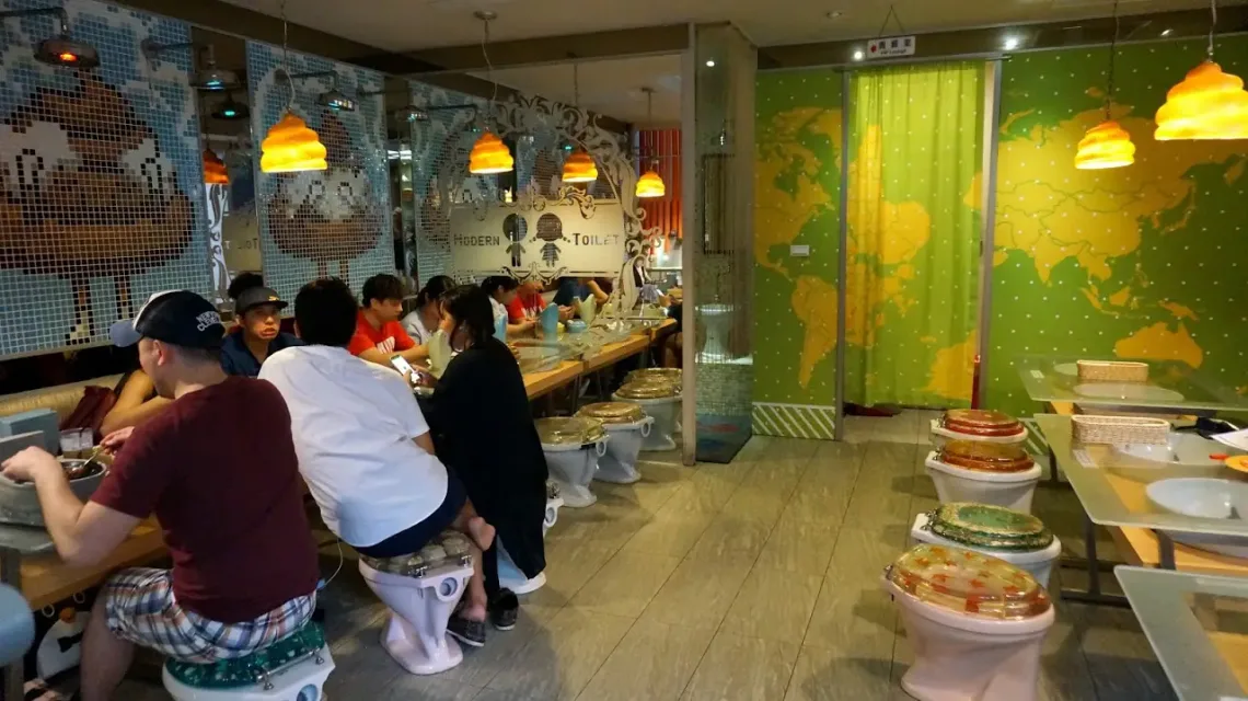 Modern Toilet Étterem, Taipei, Taiwan