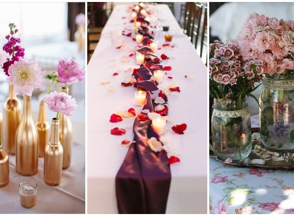 4 esküvői asztaldekoráció, ami látványos, mégis pénztárcabarát