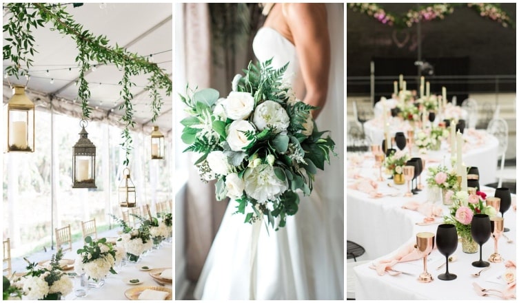 4 gyönyörű esküvői dekoráció a 2019-es trendek szerint