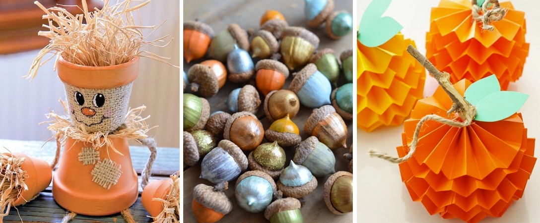 Mókás makkok és papír sütőtökök: 4 őszi kézműves projekt gyerekekkel