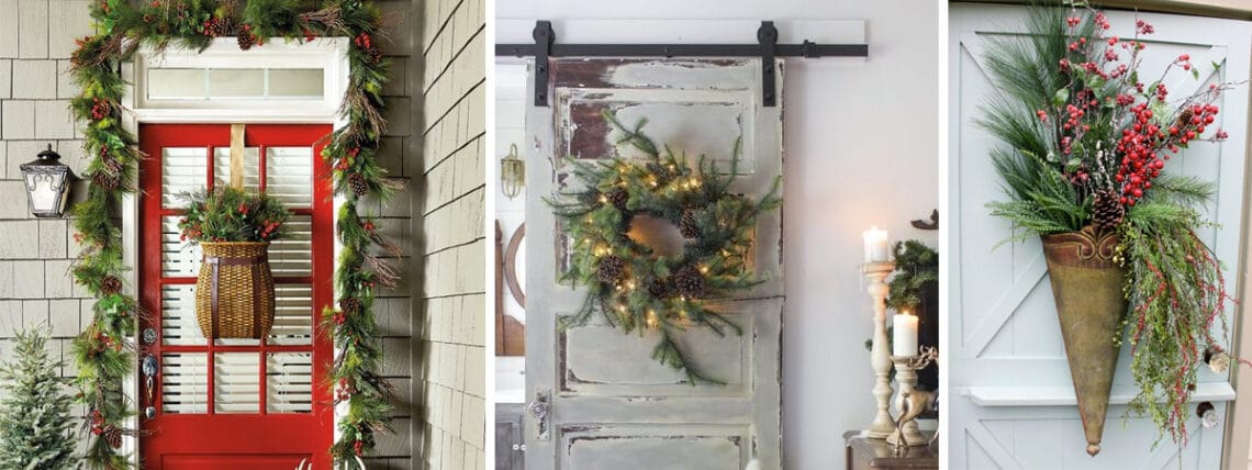 Egyszerű és nagyszerű karácsonyi ajtódíszek – Melyiket készíted el idén?