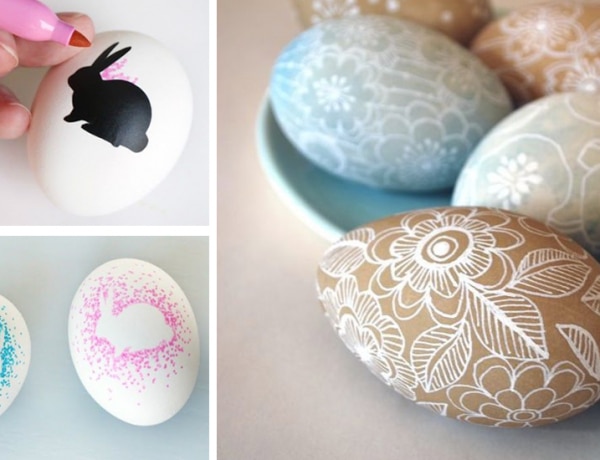 Gyors tojásfestés, festék nélkül! A legszebb húsvéti tojások filctollal