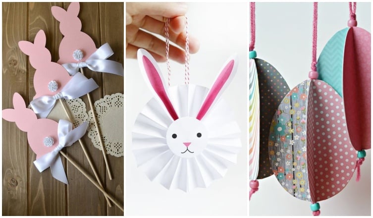 8 kreatív húsvéti papír dekoráció, fillérekből