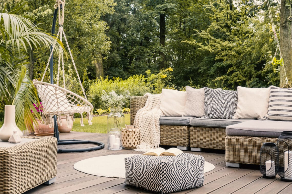 7 terasz berendezési trükk, a hívogató lounge életérzésért