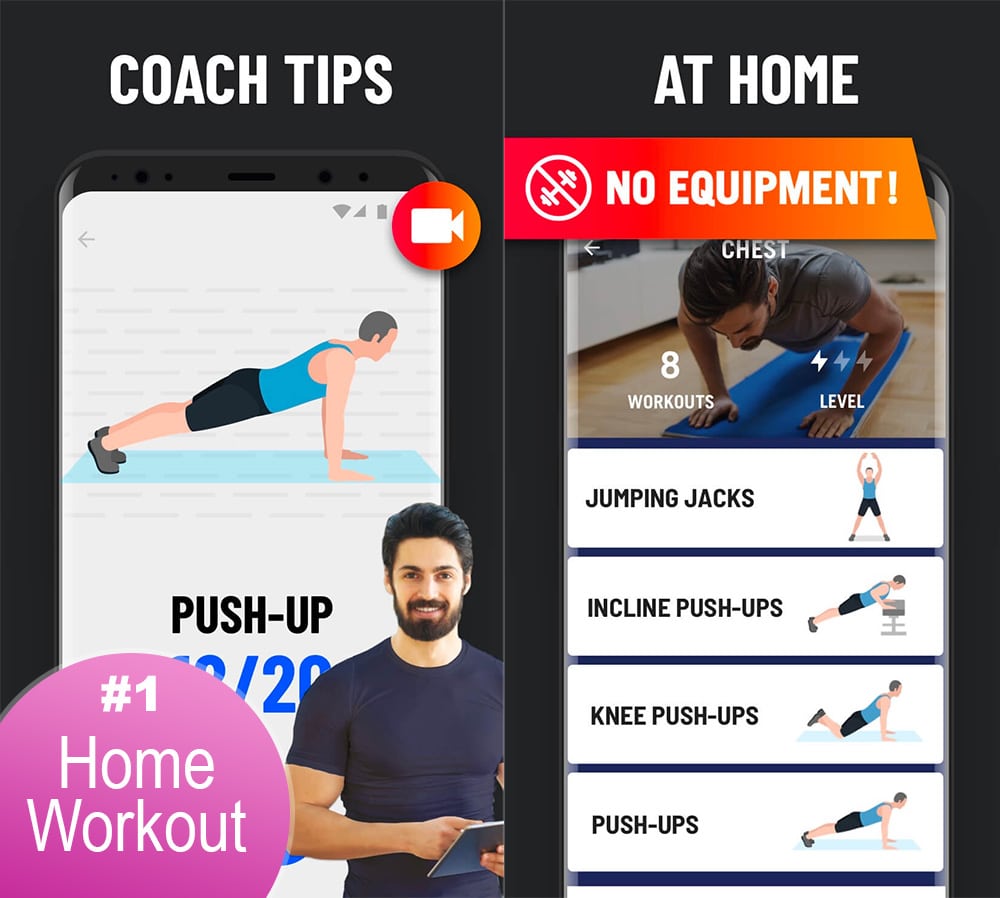 Home Workout saját testsúlyos app