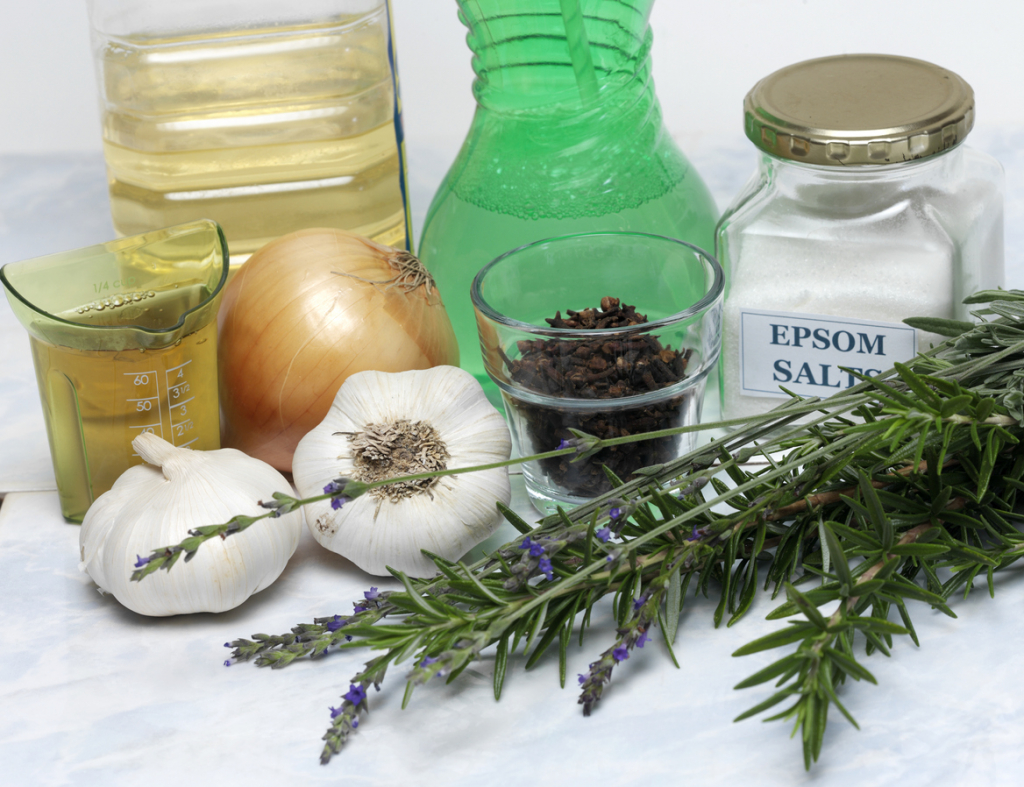 Olaj, fokhagyma, keserűsó, szegfűszeg
