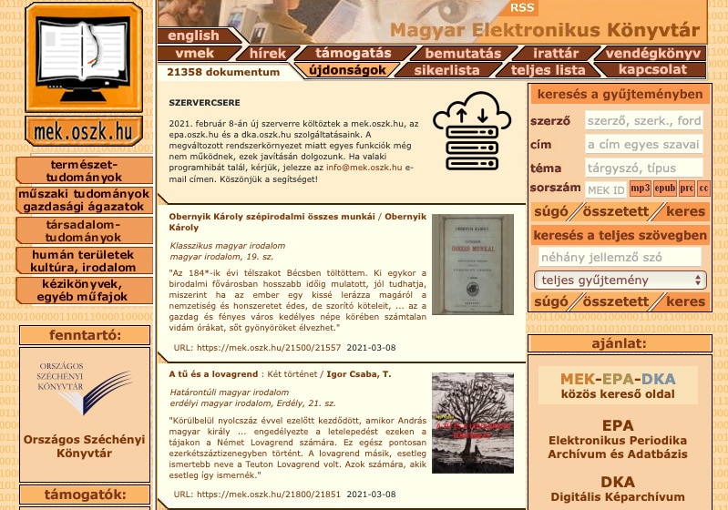 Magyar Elektronikus Könyvtár