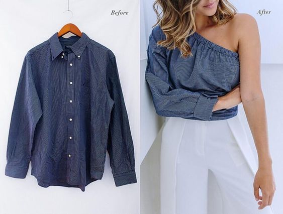 Ingből félvállas blúz