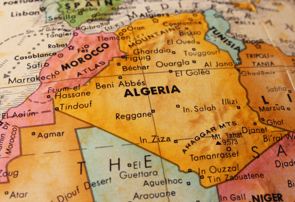 Algéria térkép
