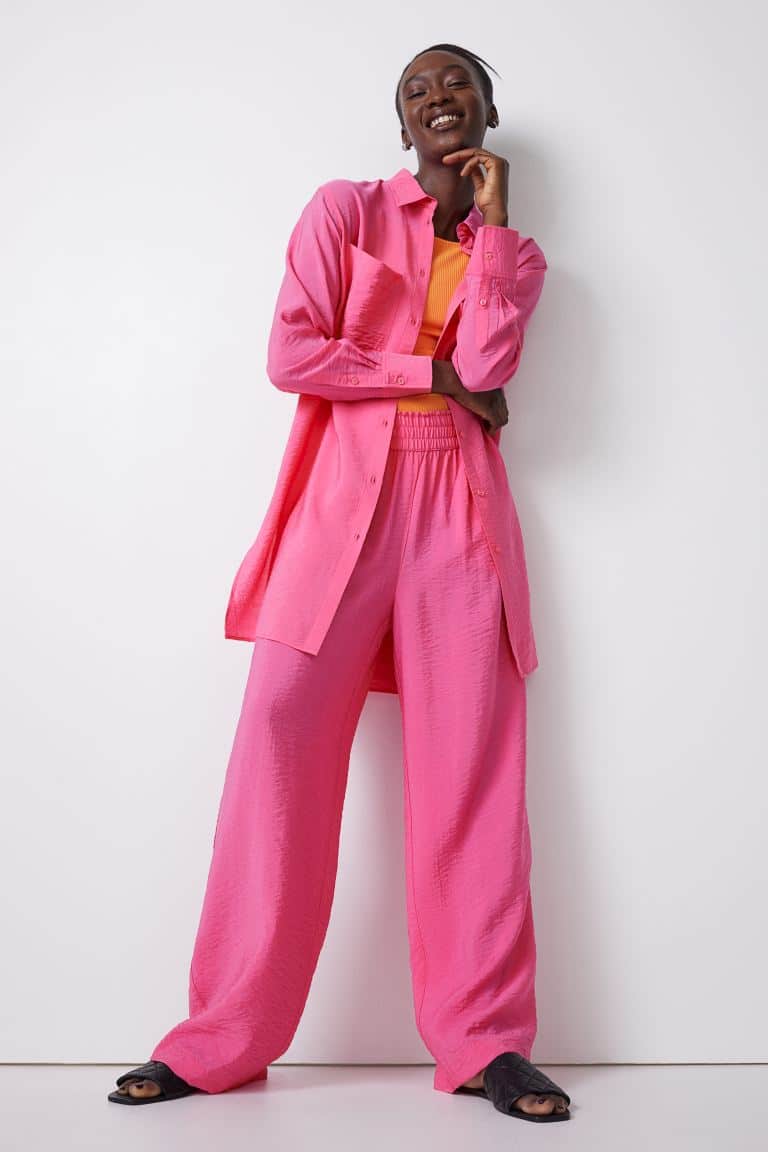 Pink bő nadrág