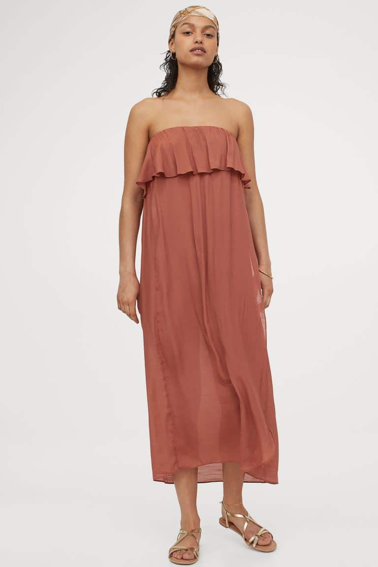 Pánt nélküli strandruha a H&M-ből
