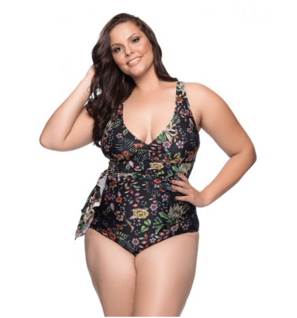 Öves plus size fürdőruha