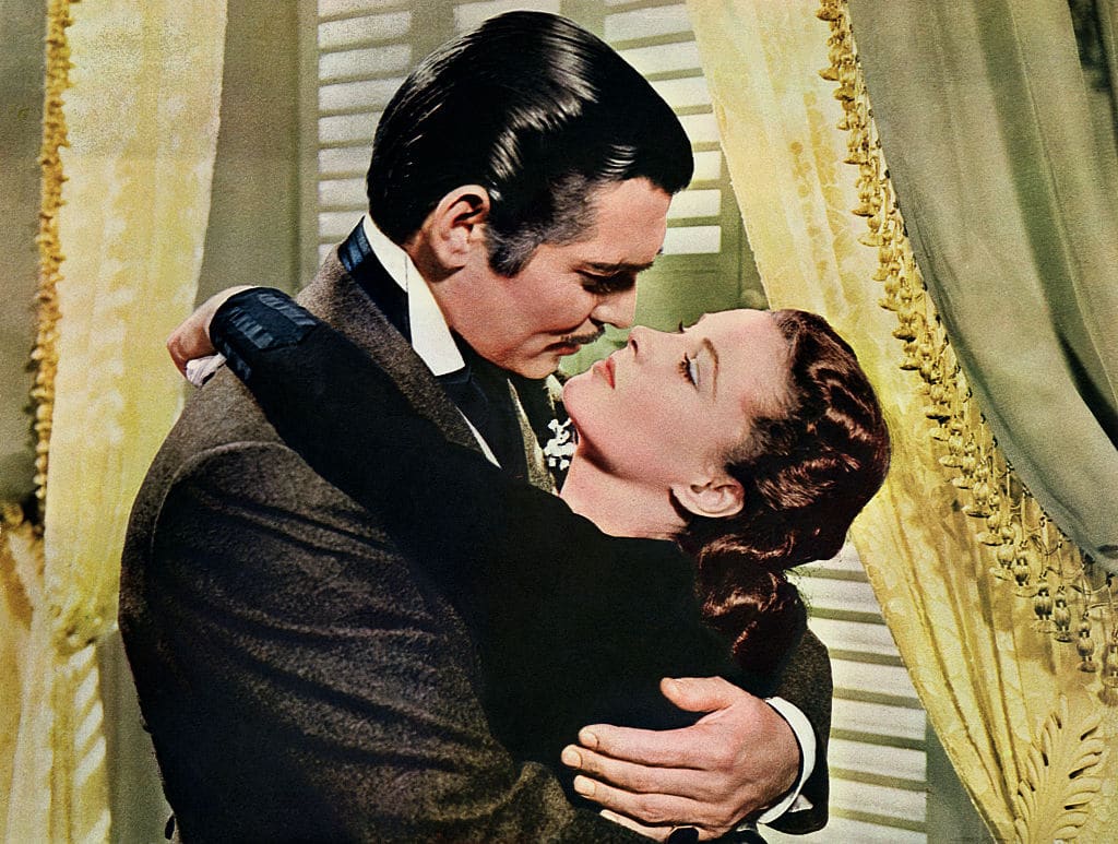 Clark Gable és Scarlett O'Hara az Elfújta a szélben