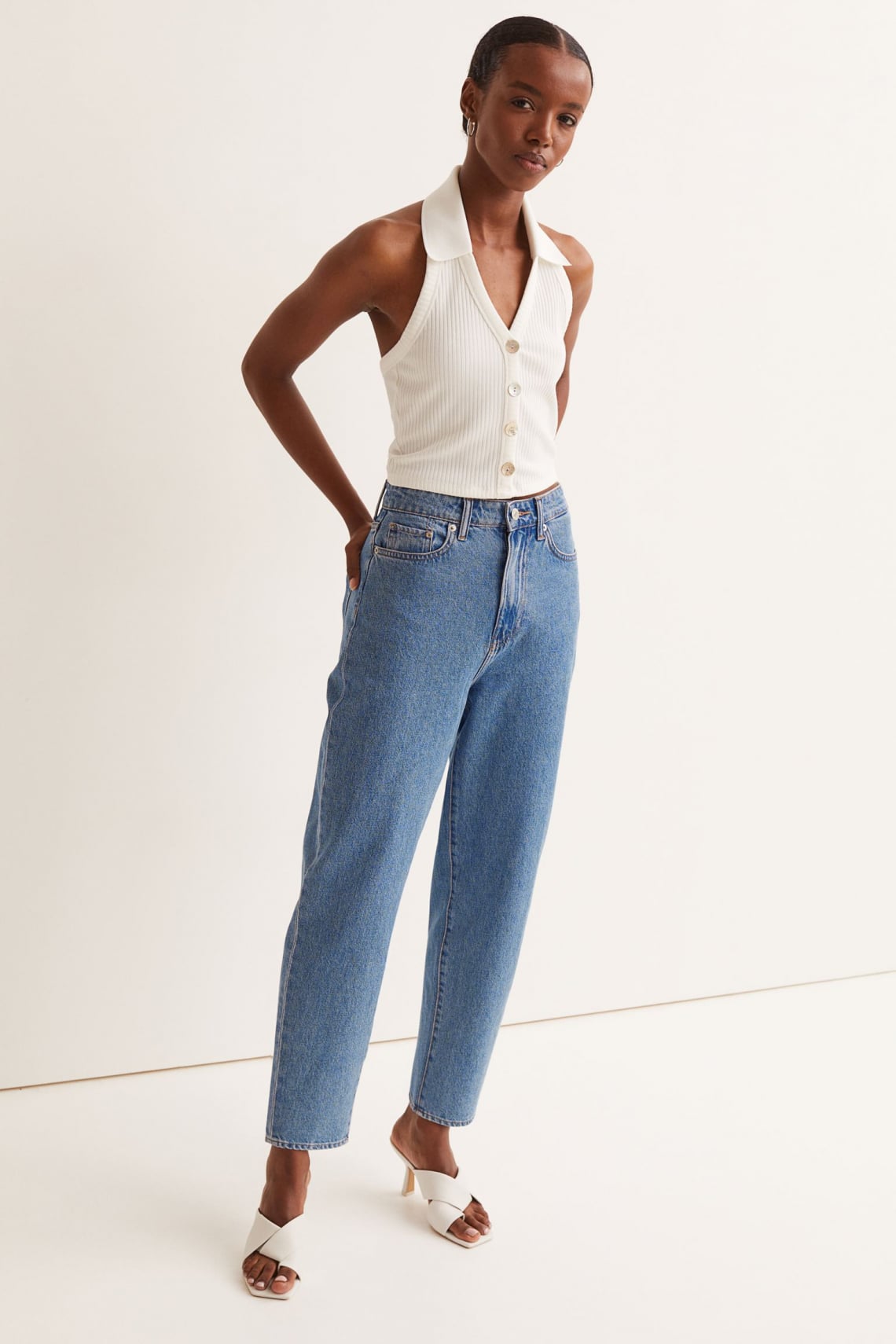 Mom Loose-fit Ultra High Jeans a h&m-ből