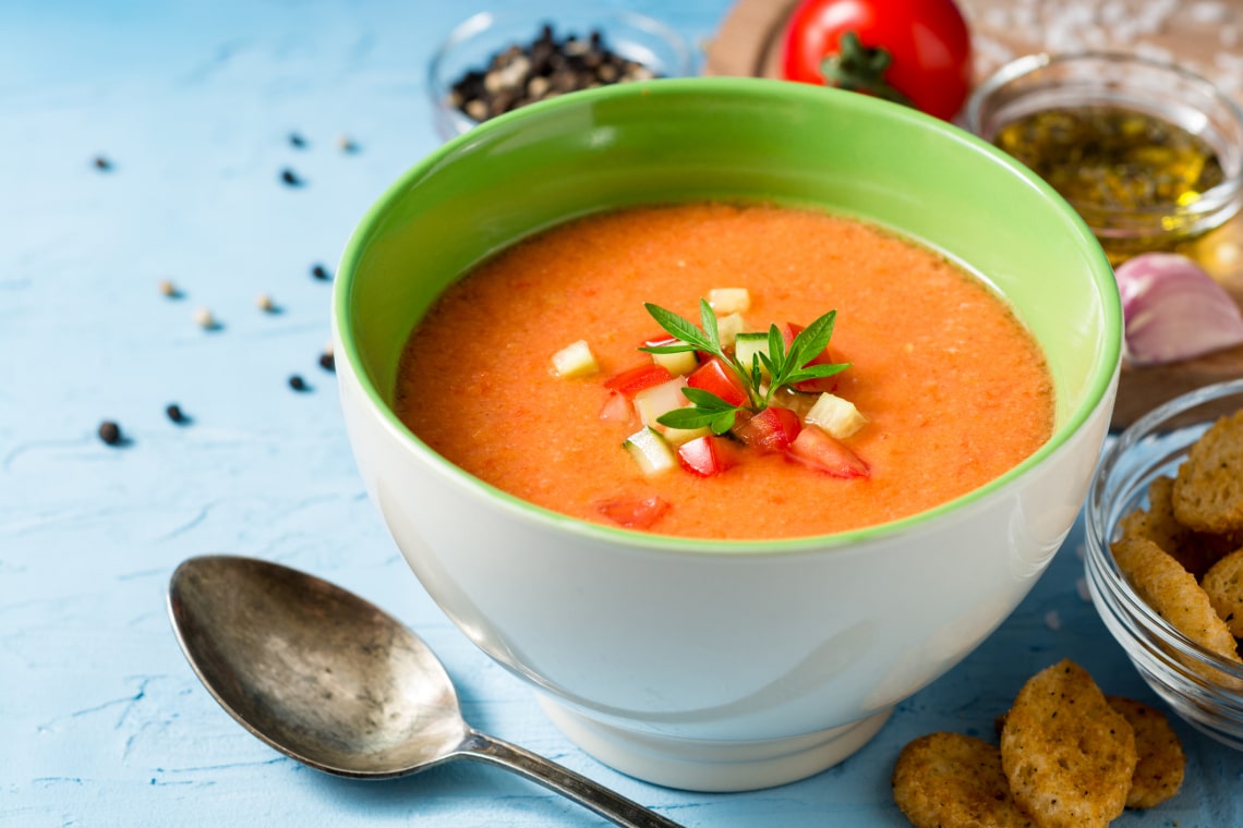 15 perces gazpacho
