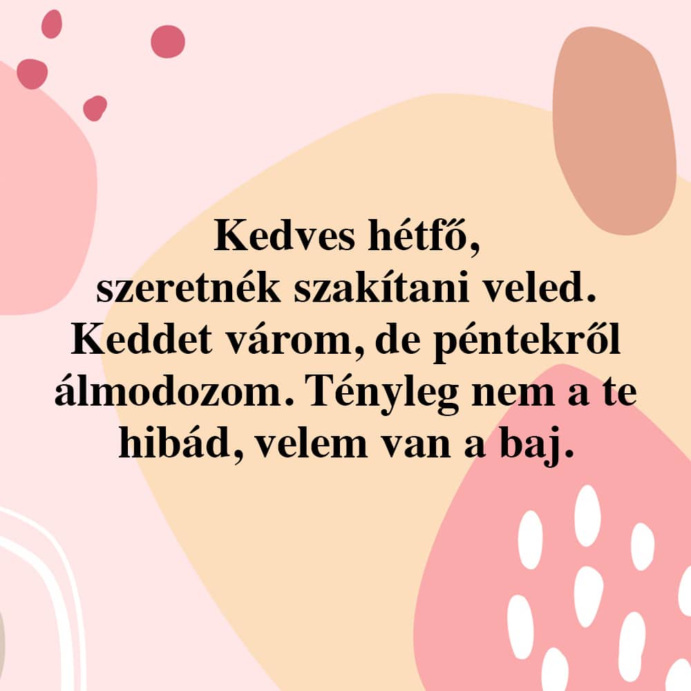 Vicces idézetek a hétfőről