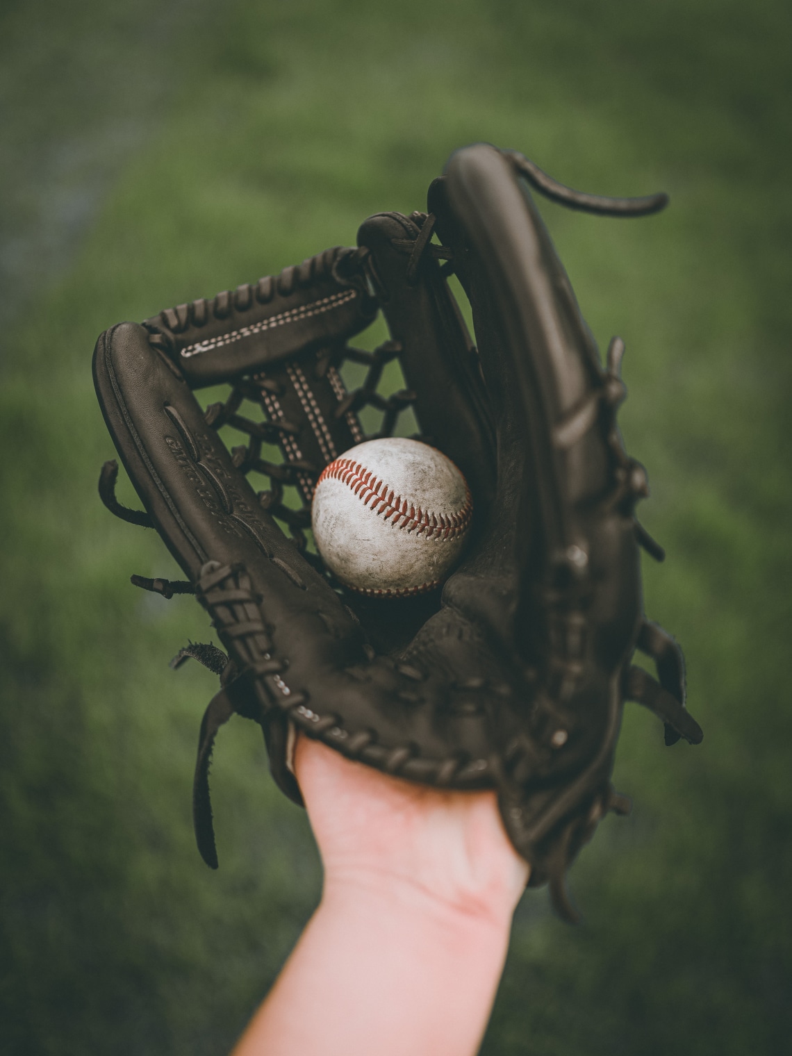 Elkapott baseball labda