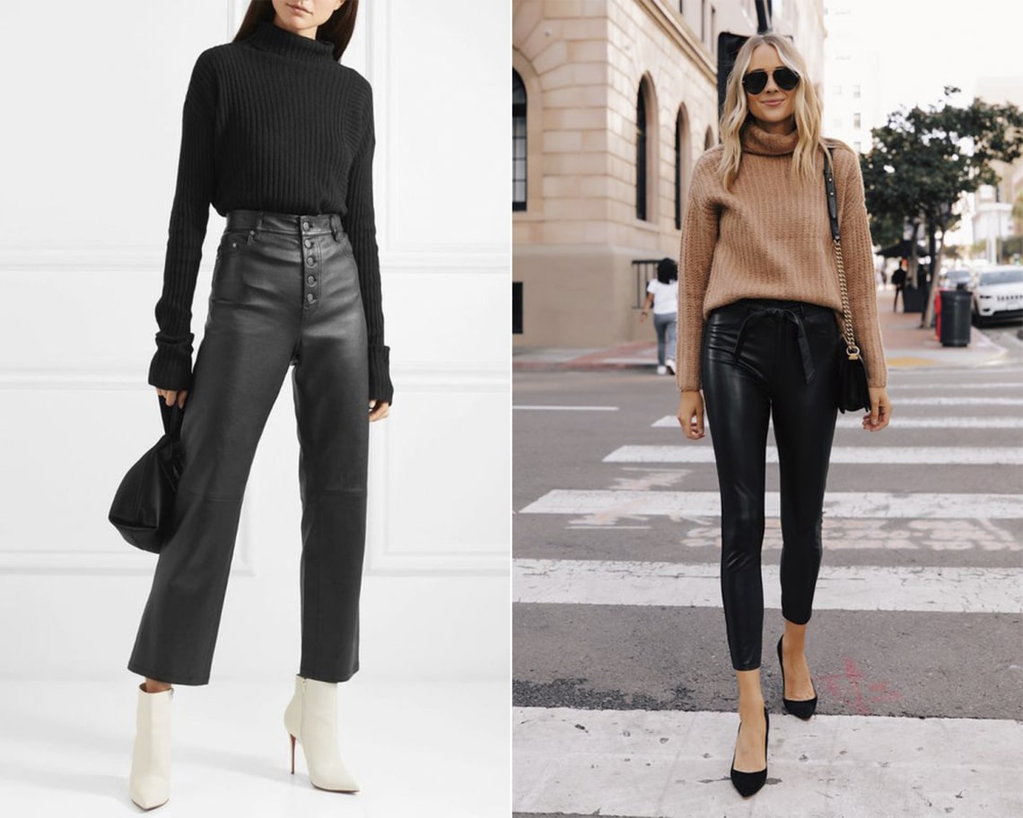 Bőrhatású nadrágok