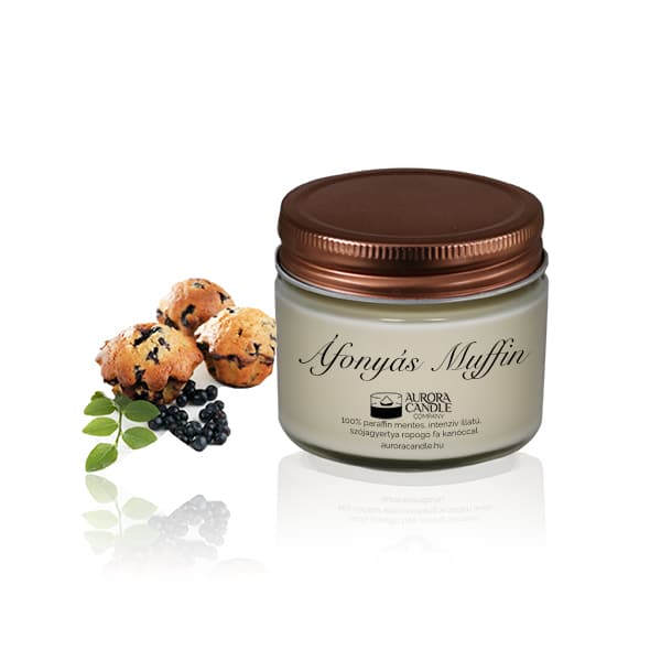 Áfonyás muffin az Aurora Candle-től