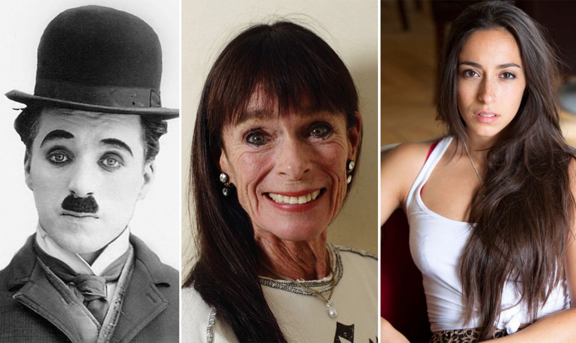 Charlie Chaplin, Geraldine Chaplin és Oona Chaplin – apa, lánya, unokája