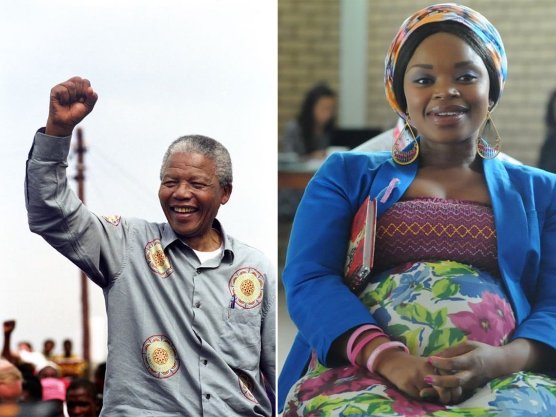 Nelson Mandela és Zoleka Mandela – nagyapa és unoka