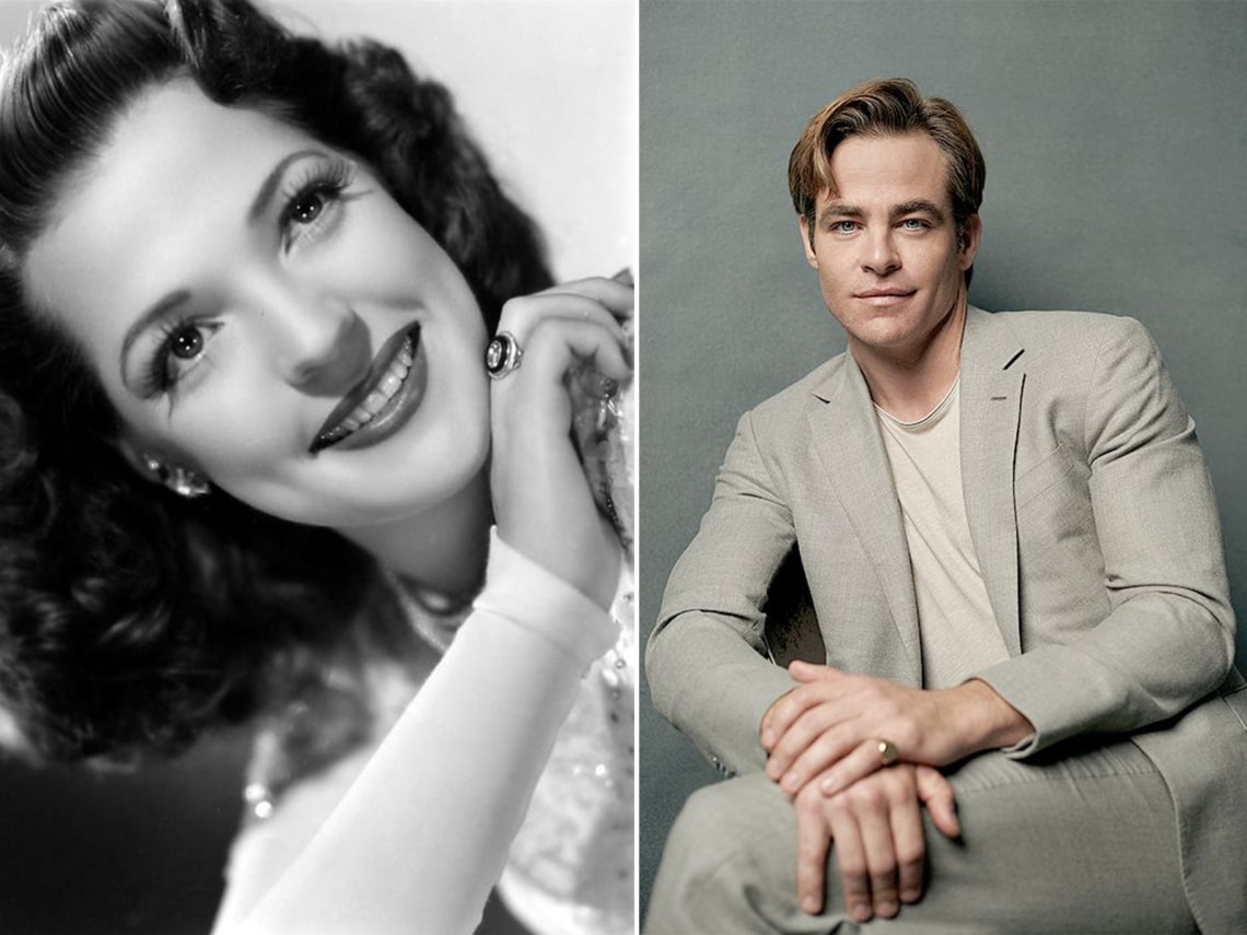 Anne Gwynne és Chris Pine – nagymama és unoka