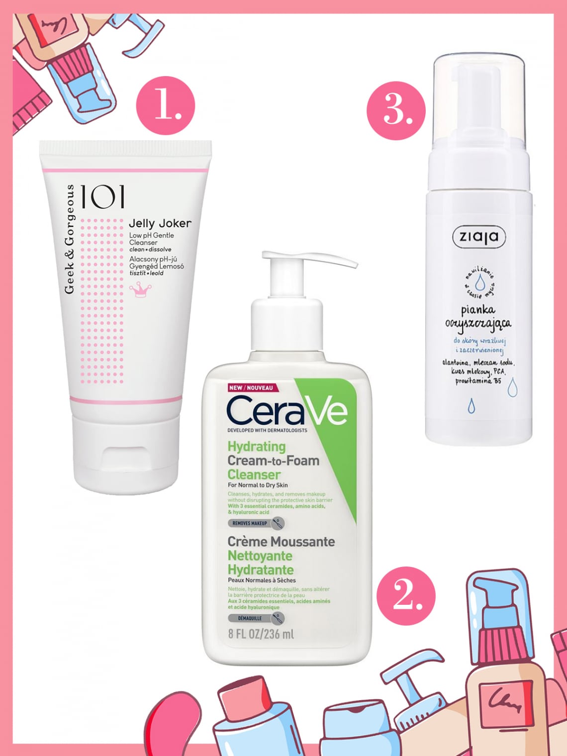 2. lépés: Arctisztítás – reggel és este