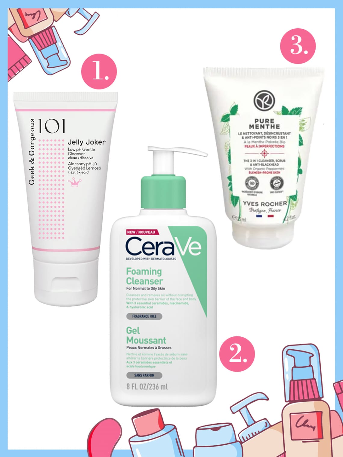 2. lépés: Arctisztítás – reggel és este