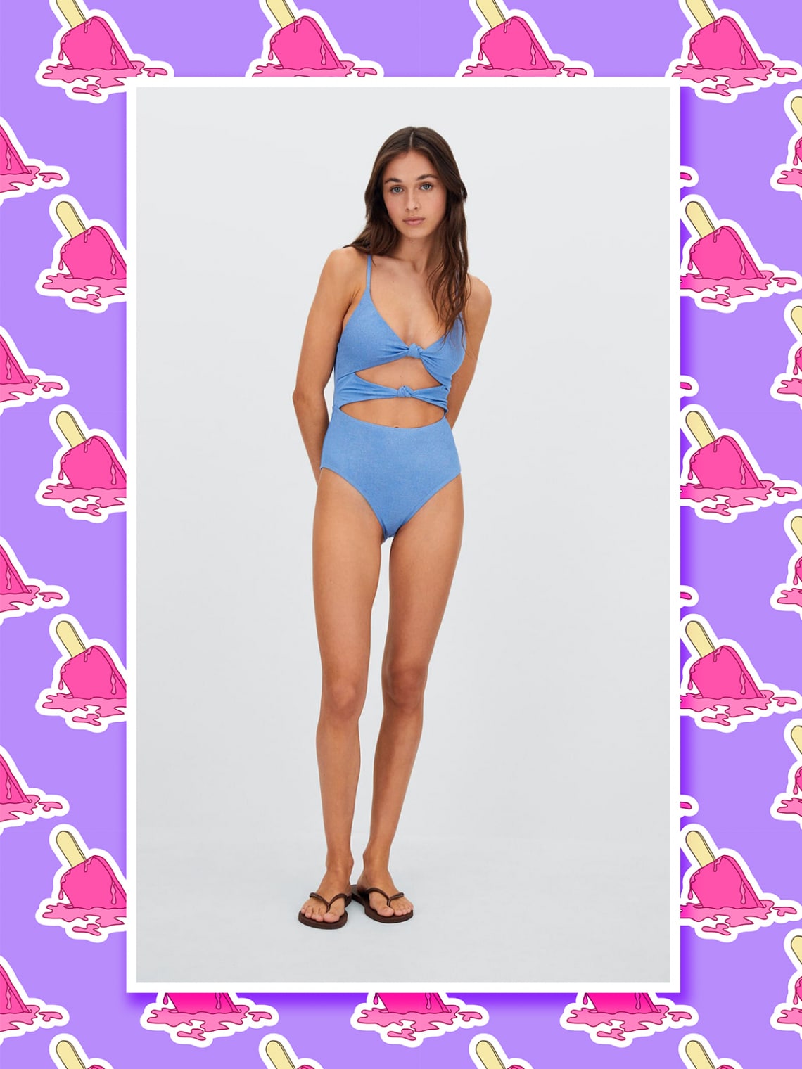 Sellőknek csillámos csomózott