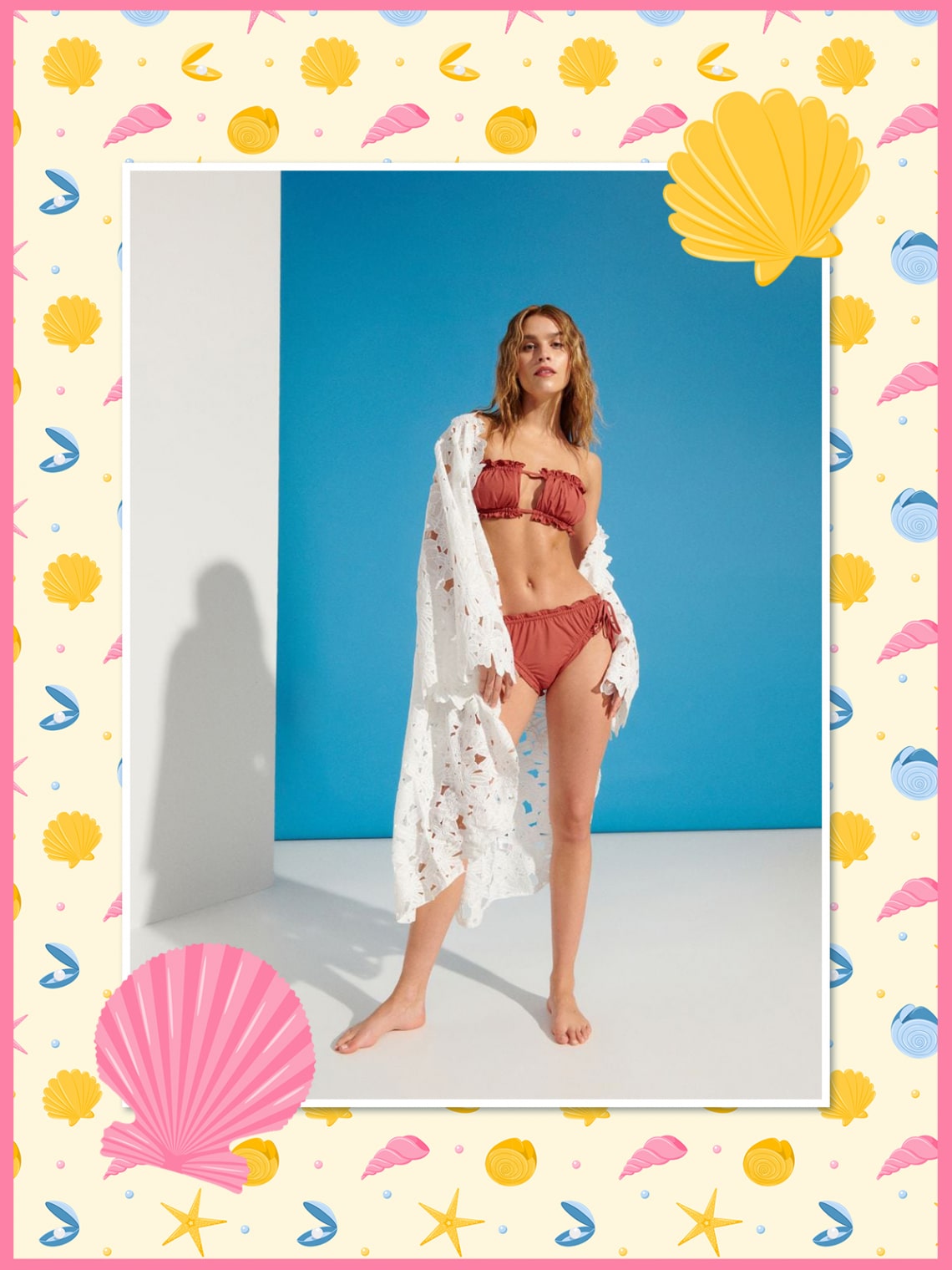 Gyönyörű hófehér poncsó