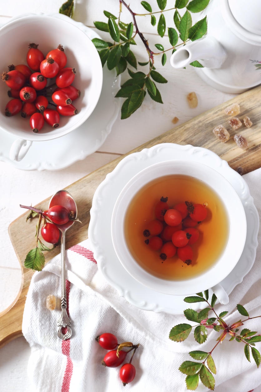Csipkebogyó tea