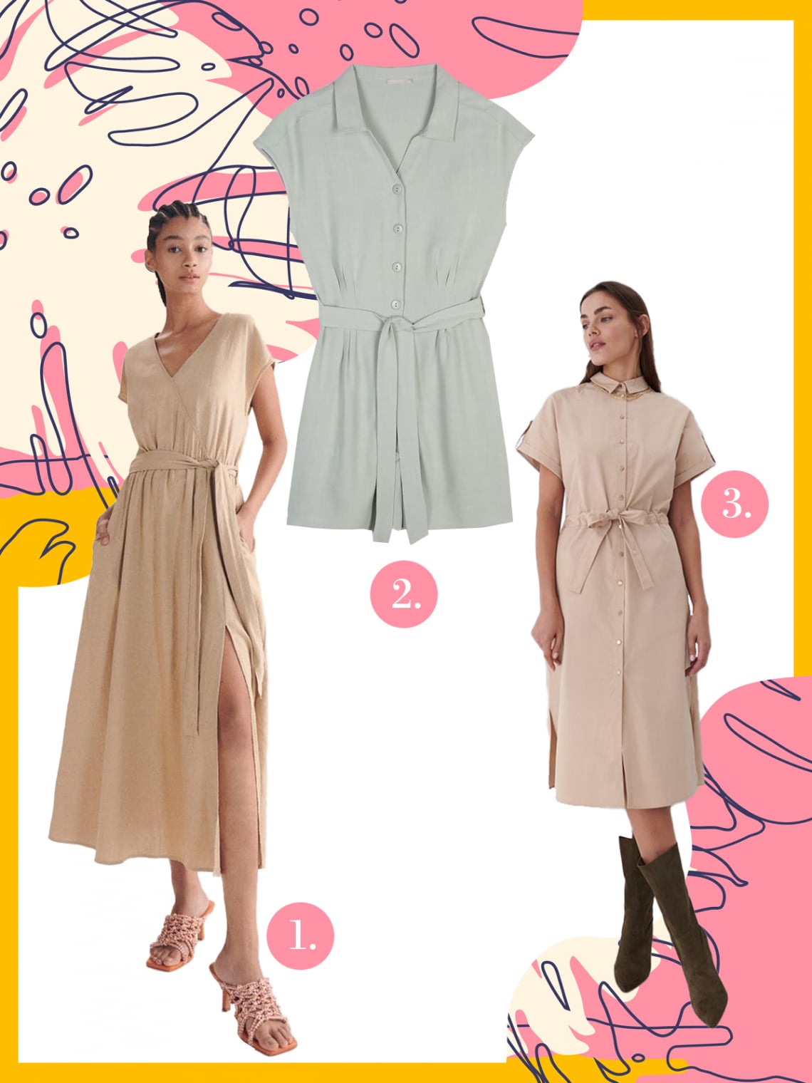 Könnyed vászon- és lenruhák