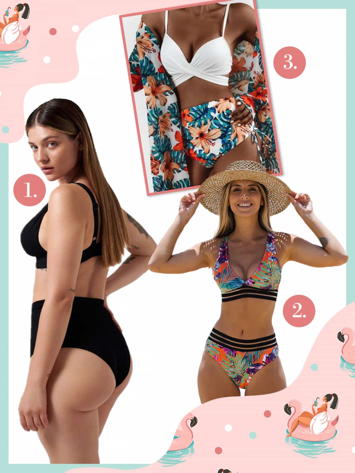 Magas derekú bikini