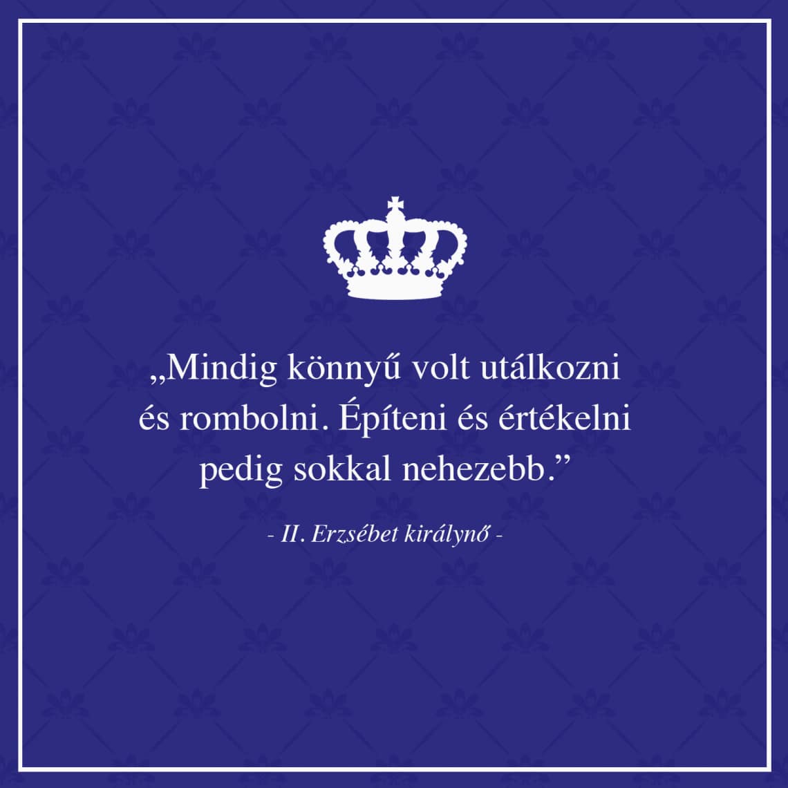 A rombolásról és építésről