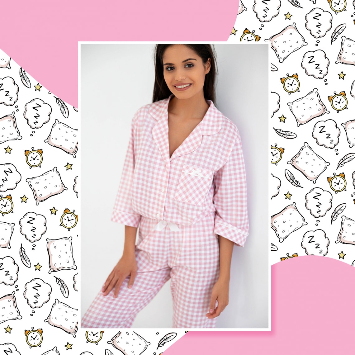 Klasszikus galléros pamut pizsama