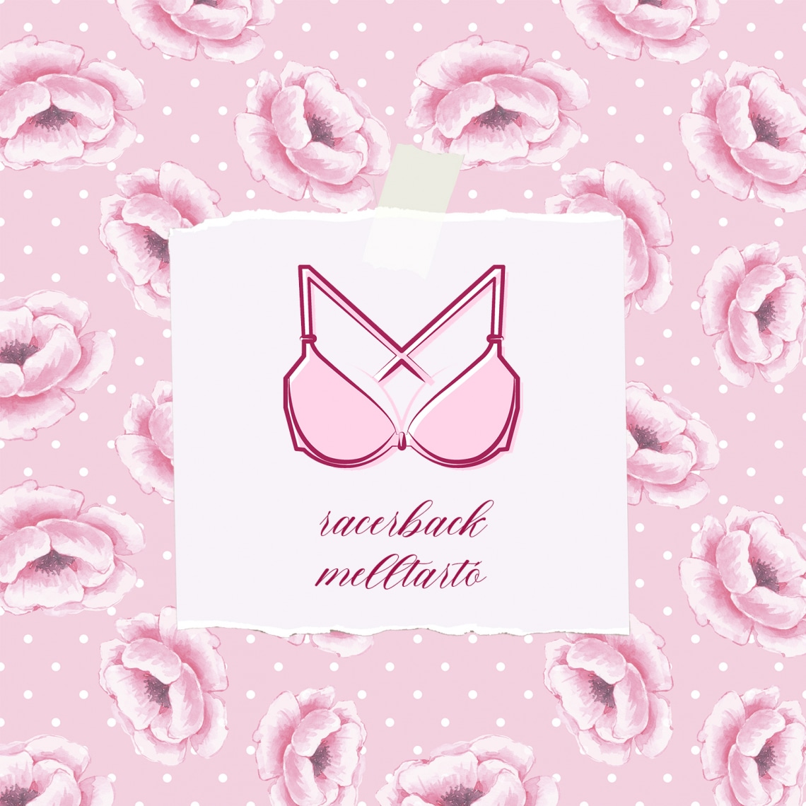 Racerback melltartó