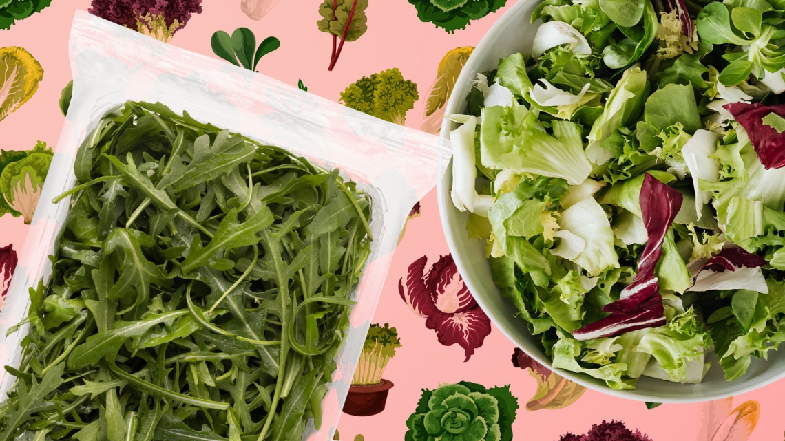 Így tartsd frissen a zacskózott salátát