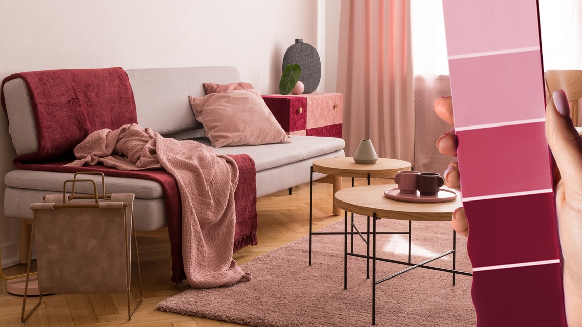 Így használd a Pantone 2023-as év színét, a Viva Magentát a lakberendezésben