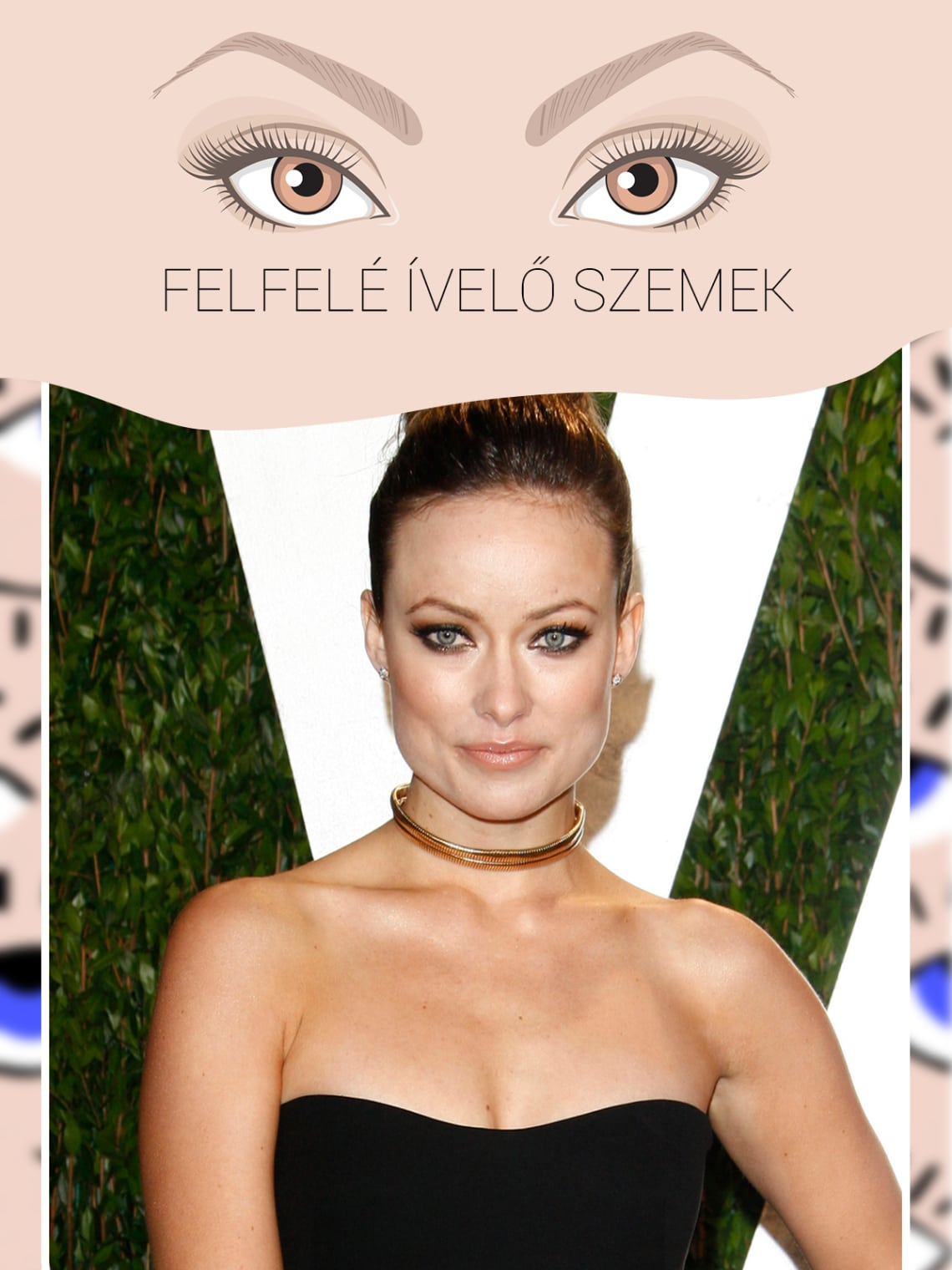Felfelé ívelő szemek