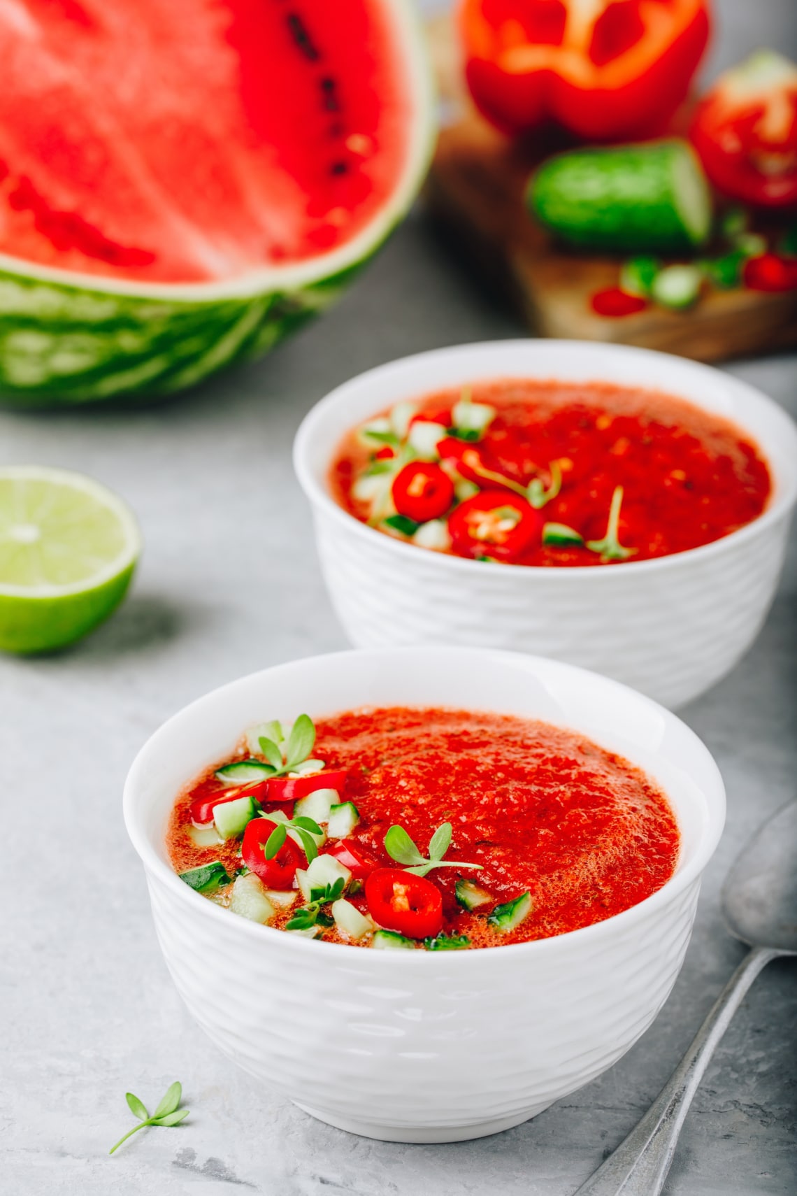 Görögdinnyés gazpacho