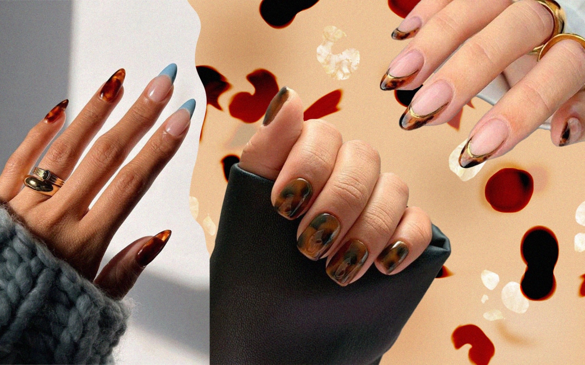 A legszebb teknőspáncél-mintás manikűrök: próbáld ki az új trendet!