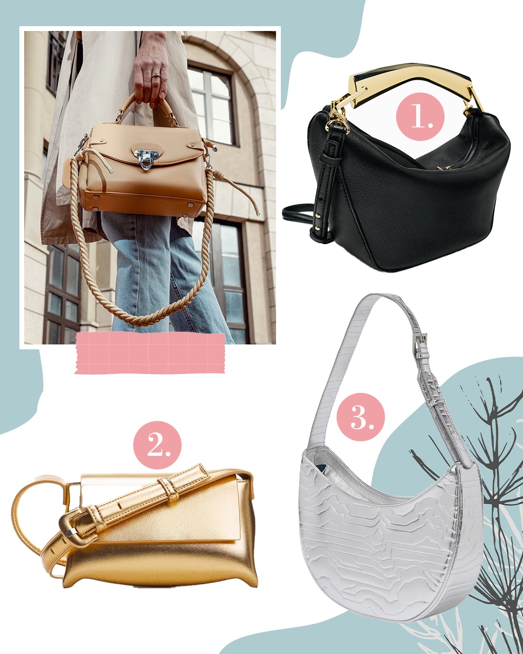 Fémes táskák különleges formavilággal