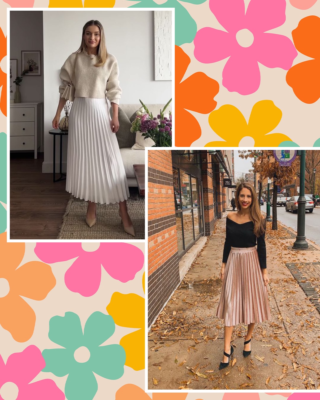 Pliszírozott szoknya