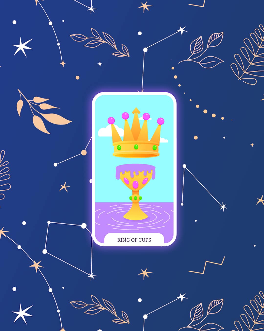 Kupák Lovagja Tarot kártya